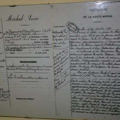 A l'abbaye de Auberive, une archive