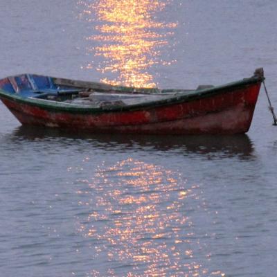 Barque au couchant