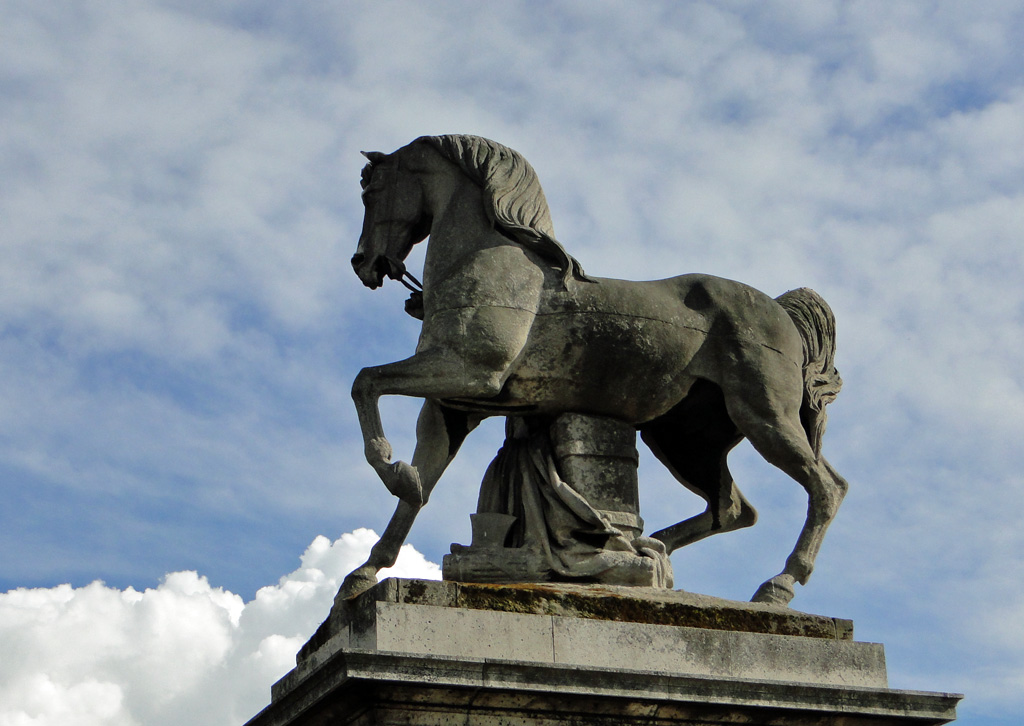 Le cheval du guerrier romain