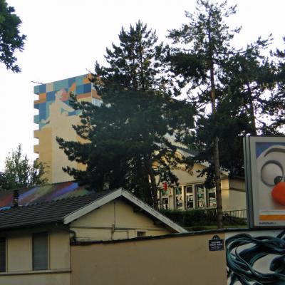 Fresque derrière l'école