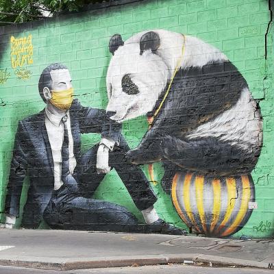 Panda-sur-ballon