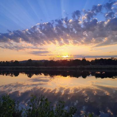 Reflet sur le canal