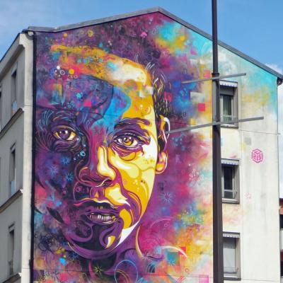 reprise d'un enfant de San Paulo par C215