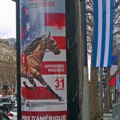 Affiche de course hippique